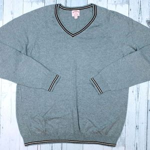 Vintage Brooks Brothers Men's XXL 2XL V-Neck Wool Blend Pullover Sweater Shirt